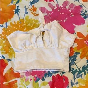 Brandy Melville white crop top